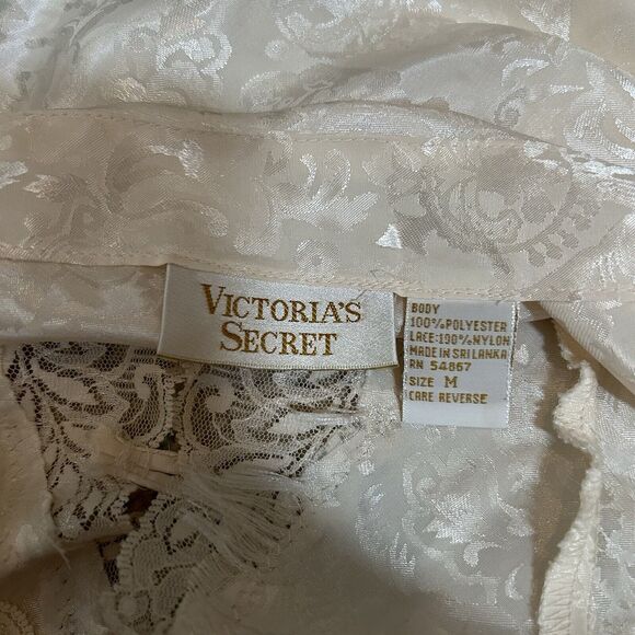 Victoria’s Secret Gold Label Serena Jacquard Lace Top Women's Size Medium - Picture 7 of 9